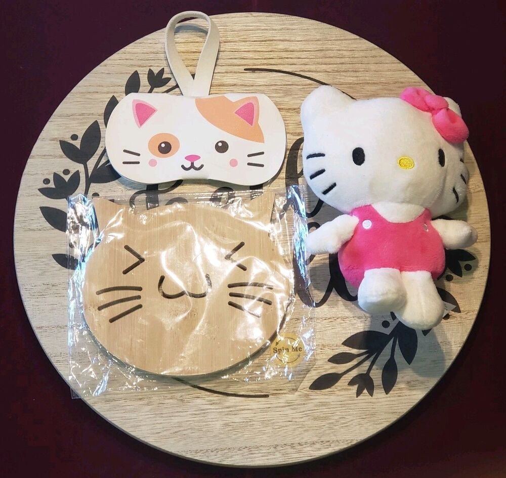 Galorie Hello Kitty 7 In Plush And Cat Lady Box Coaster Greenbrier International